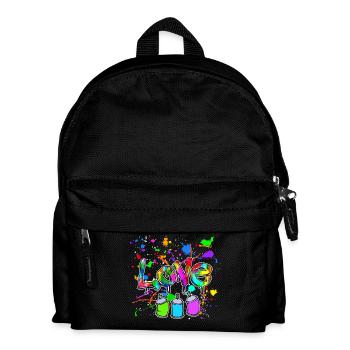 Wildstyle Graffiti Spraydose Sprayer Street Art - Kinder Rucksack - Schwarz - Vorne