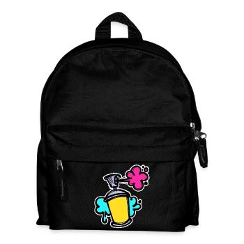 Graffiti Sreet Art Spray Can Sprayer Wildstyle - Kids' Backpack - black - Front