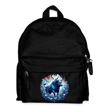 Finance Actions Taureau Wall Street Cadeau - Sac à dos Enfant - noir - Devant