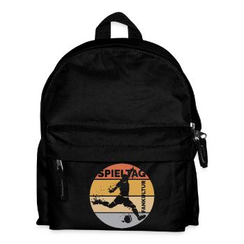 Gameday retro football fan league logo icon icon - Kids' Backpack - black - Front