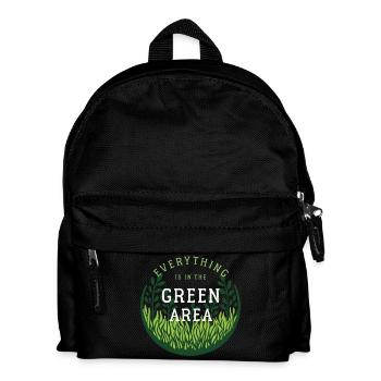 denglisch sprüche everything in the green area - Kinder Rucksack - Schwarz - Vorne