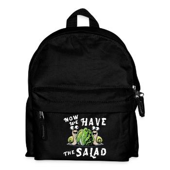 now we have the salad redewendung wortspiel witzig - Kinder Rucksack - Schwarz - Vorne