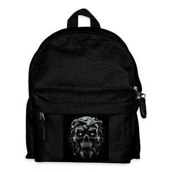 Skull and Snakes 3D - Kids' Backpack - black - Front