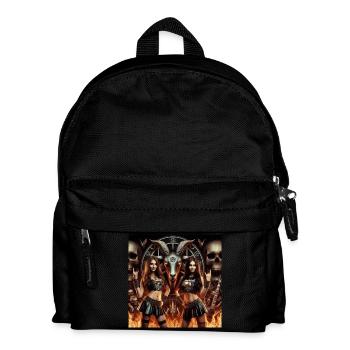 Happy metalheads in hell - Kids' Backpack - black - Front