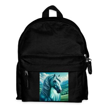 Cheval bleu - Sac à dos Enfant - noir - Devant