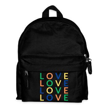 4 Love color - Kinder Rucksack - Schwarz - Vorne