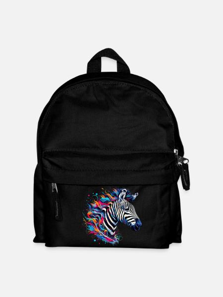 Zebra - Kinder Rucksack - Schwarz