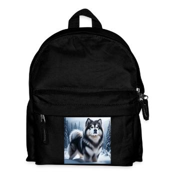 Malamute d’Alaska - Sac à dos Enfant - noir - Devant