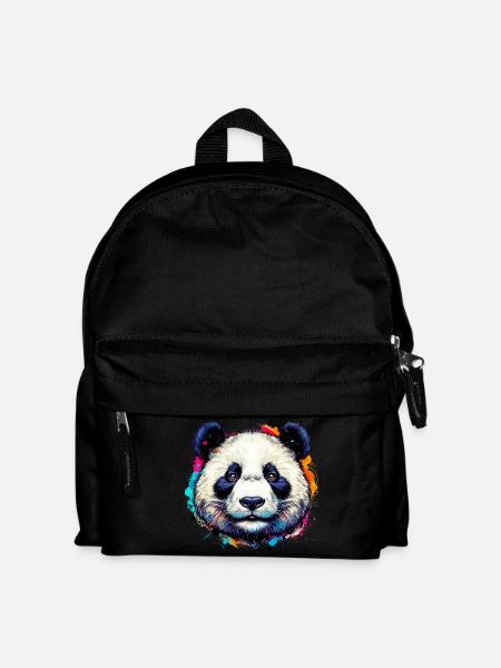 Panda - Kinder Rucksack - Schwarz
