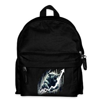 Taureau Bull Stocks Géométrie Wall Street Cadeau - Sac à dos Enfant - noir - Devant