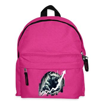 Taureau Bull Stocks Géométrie Wall Street Cadeau - Sac à dos Enfant - fuchsia - Devant
