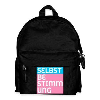 TRANS SELBSTBESTIMMUNG - Kinder Rucksack - Schwarz - Vorne