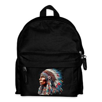 American Indian American Red Skin - Kids' Backpack - black - Front