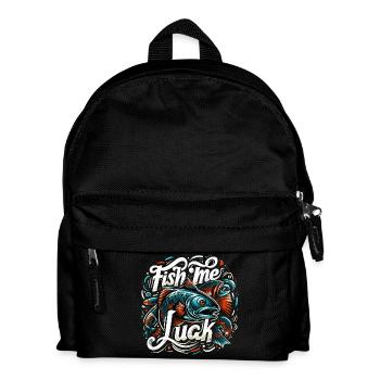 Fish Me Lucky Fishing cadeau - Sac à dos Enfant - noir - Devant