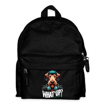 Irish Terrier What's Up Gangsta Dog Gift - Kids' Backpack - black - Front