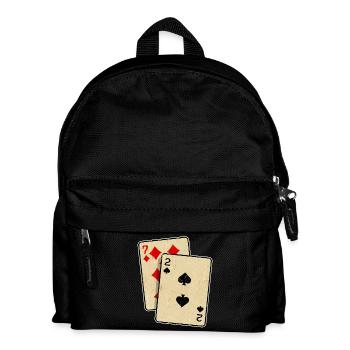 Card Game Gambling Casino Poker Gambling Poker - Kids' Backpack - black - Front