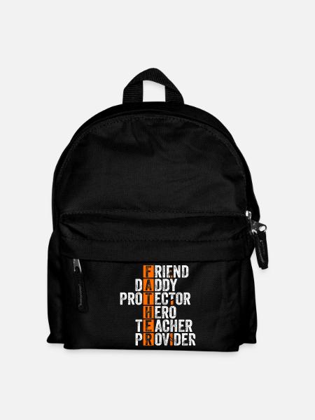 Meilleur papa Fête des hommes - Fête des pères - Sac à dos Enfant - noir