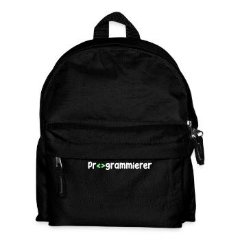 Programmeur, Geek, Script, Code, Nerd - Sac à dos Enfant - noir - Devant