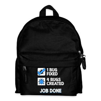 Correction de bugs Bugs de développeur Déclaration de code Informatique - Sac à dos Enfant - noir - Devant