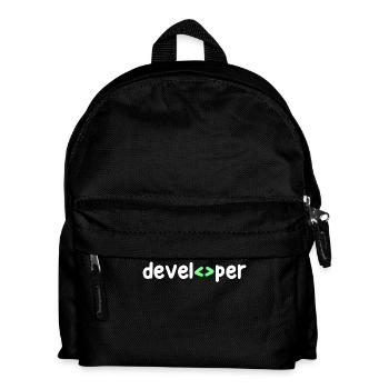 Developer Code Scripting Debug Informatik Geek - Kids' Backpack - black - Front