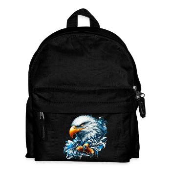 Adler - Kinder Rucksack - Schwarz - Vorne