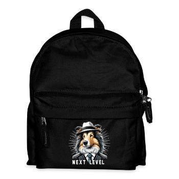 Collie Suit Chic chien chapeau cadeau - Sac à dos Enfant - noir - Devant