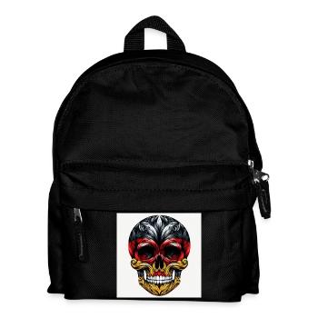 Crâne Allemagne - Sac à dos Enfant - noir - Devant