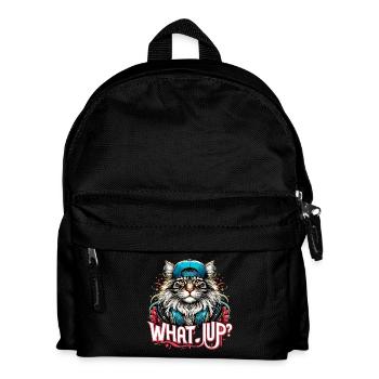 Maine Coon Cat Cool What's Up Gangster Gift - Kids' Backpack - black - Front