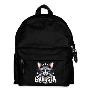 Cadeau de gangster gangsta cool chat Sphynx - Sac à dos Enfant - noir - Devant