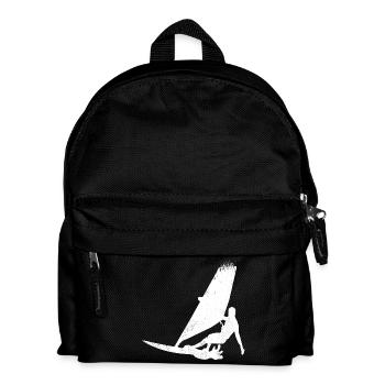 Lustige Windsurfer Skizze - Kinder Rucksack - Schwarz - Vorne