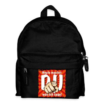 Starker Spruch - Kinder Rucksack - Schwarz - Vorne