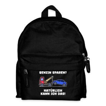 Car Statement Refueling Gas Station Gasoline Energy - Kids' Backpack - black - Front