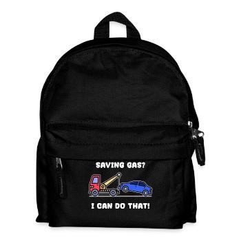 Car Statement Refueling Energy Storage Electricity - Kids' Backpack - black - Front