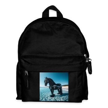 Cheval dans l’eau - Sac à dos Enfant - noir - Devant