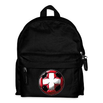 Design du football suisse – Fierté et tradition - Sac à dos Enfant - noir - Devant