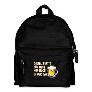 Gas Station Gasoline Statement Energy Refueling Electricity - Kids' Backpack - black - Front