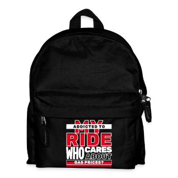Gas Station Gasoline Statement Energy Power Drive - Kids' Backpack - black - Front