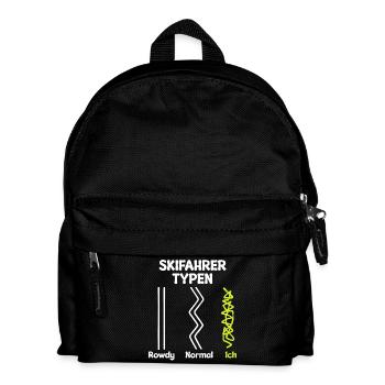 Skiing Winter Sports Skiers Statement Winter - Kids' Backpack - black - Front