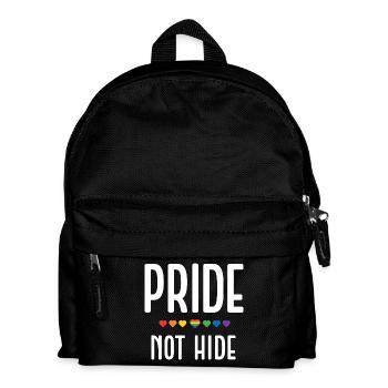 LGBT Pride Month - Pride, Not Hide - Kinder Rucksack - Schwarz - Vorne