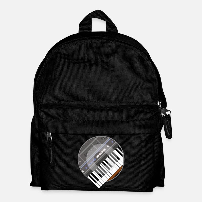 electro synth - Kids' Backpack - black