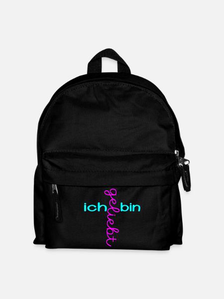CHRISTLICHER GLAUBE ICH BIN GELIEBT - Kinder Rucksack - Schwarz