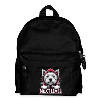 West Highland White Terrier Niveau supérieur Hip Hop - Sac à dos Enfant - noir - Devant