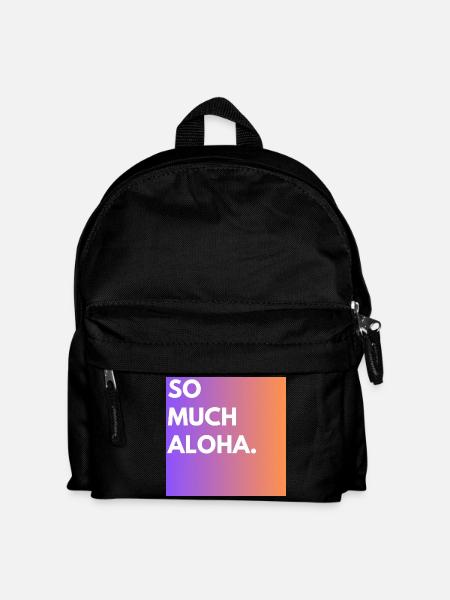 So Much Aloha - Kids' Backpack - black