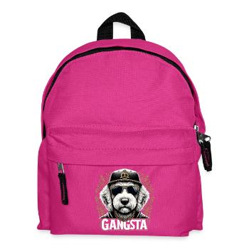 Goldendoodle Gangsta Golden Doodle Hund Geschenk - Kinder Rucksack - Fuchsia - Vorne