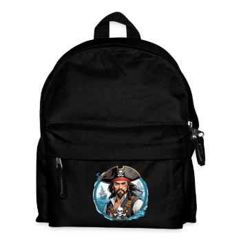 Pirate Corsair Illustration - Sac à dos Enfant - noir - Devant