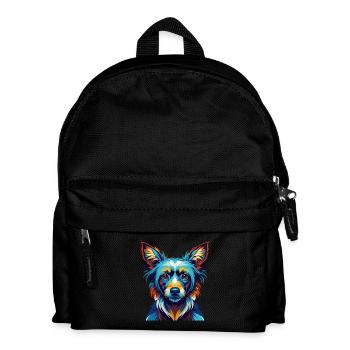 Peruanische Inka-Orchidee-Hunderasse Karikatur Kawaii - Kinder Rucksack - Schwarz - Vorne
