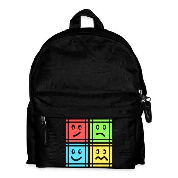 Geometric Patterns - Kids' Backpack - black - Front
