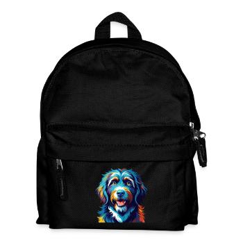 Frisian Water Dog Breed Colorful Cartoon Kawaii - Kids' Backpack - black - Front