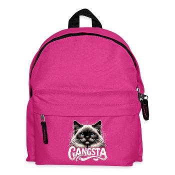 Heilige Birma Katze Birmakatze Gangsta Geschenk - Kinder Rucksack - Fuchsia - Vorne