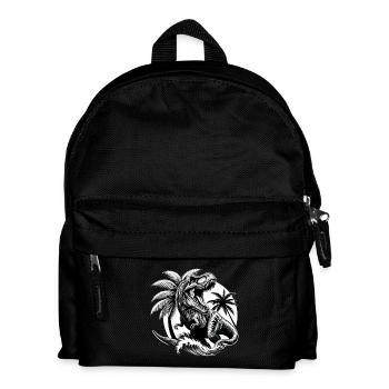 Roaring T-Rex Dinosaur Gift - Kids' Backpack - black - Front